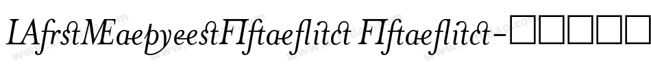 MrsEavesItalic Italic字体转换